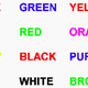 words in colors